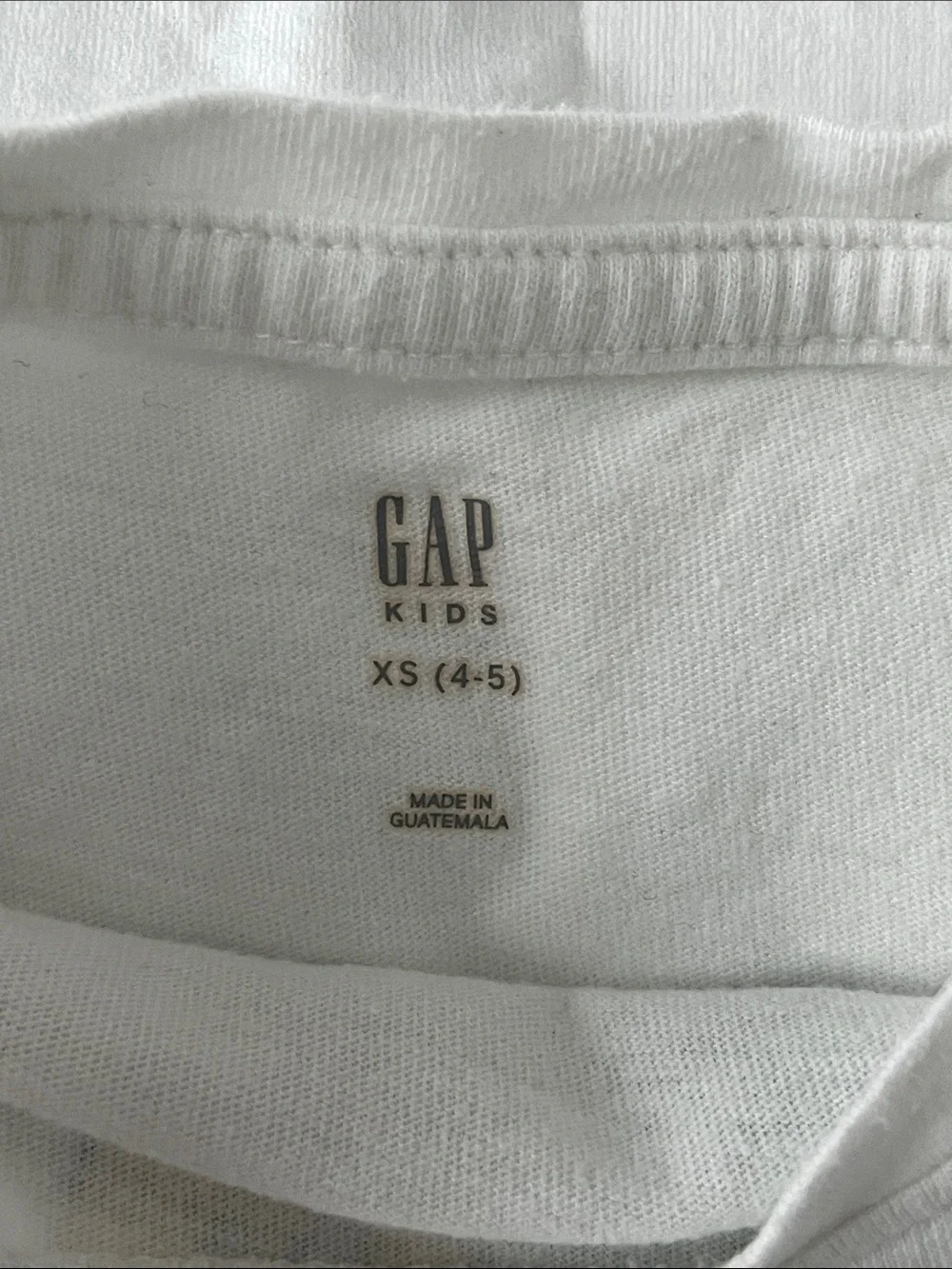 GAP White Long-Sleeve Tee with Multicolor 'Good Times Are Ahead' Graphic